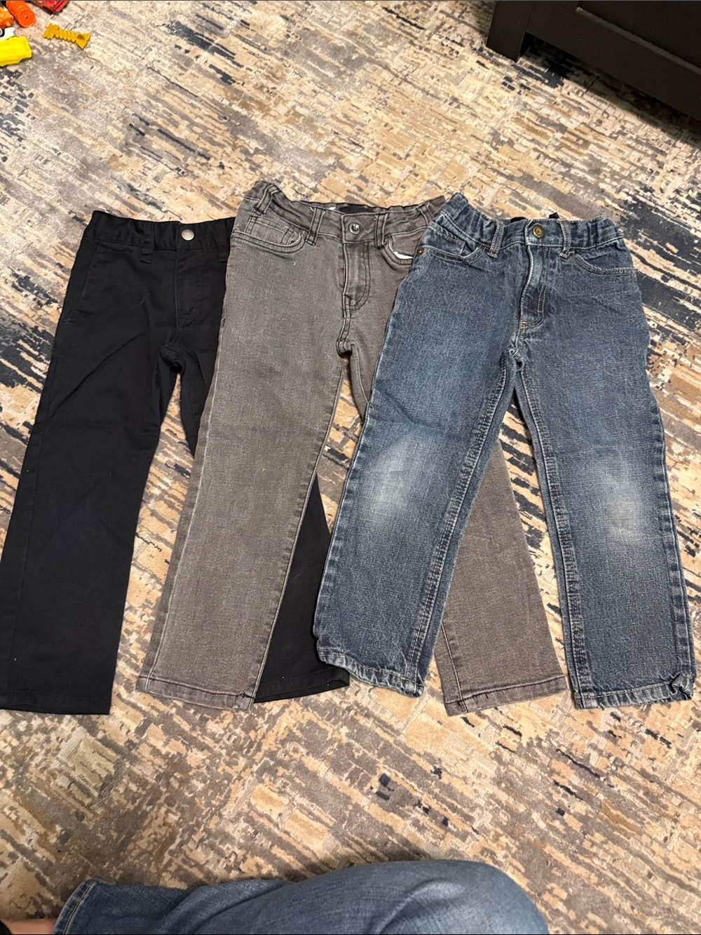 Volcom Kids 3-Pack Jeans in Black, Gray, and Blue